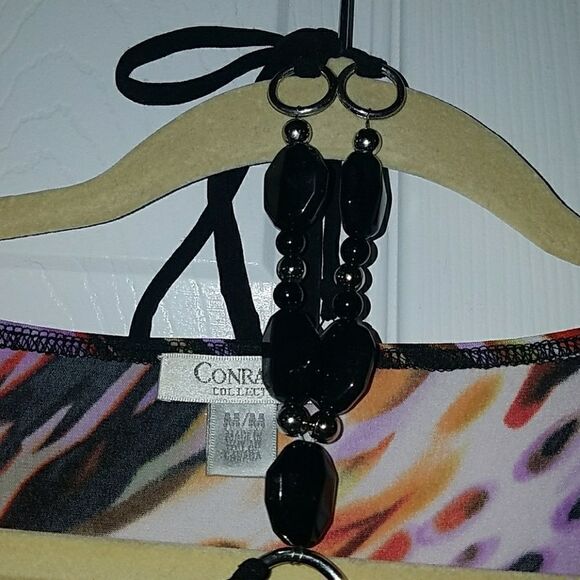 Conrad C multi print top Sz M - Picture 2 of 5